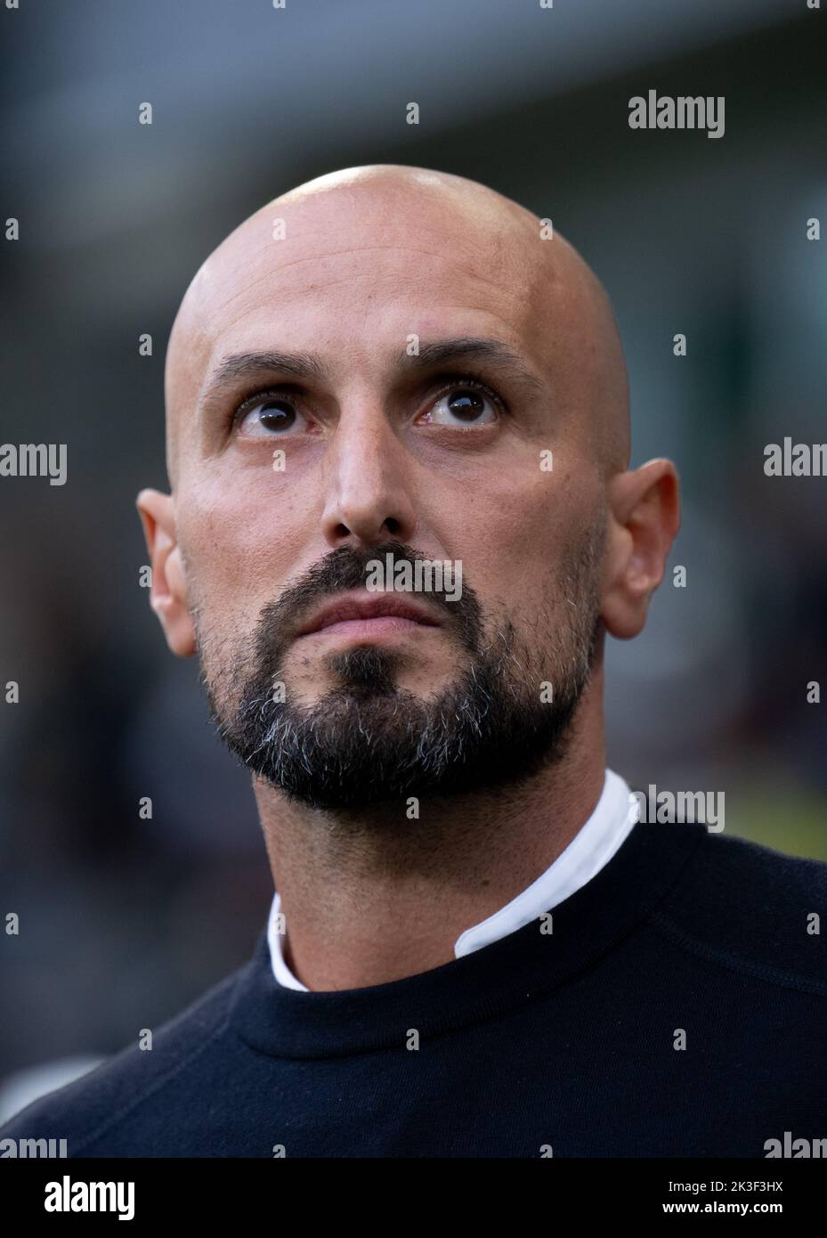 23. September 2022, Sachsen-Anhalt, Magdeburg: Fußball, U21 Männer: Internationals, Deutschland - Frankreich, MDCC-Arena. U21 Nationaltrainer Antonio di Salvo. Foto: Hendrik Schmidt/dpa Stockfoto