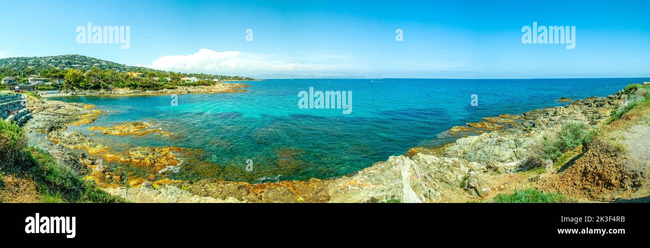 Küstenstraße bei Estelle, Französische Riviera, Frankreich Stockfoto