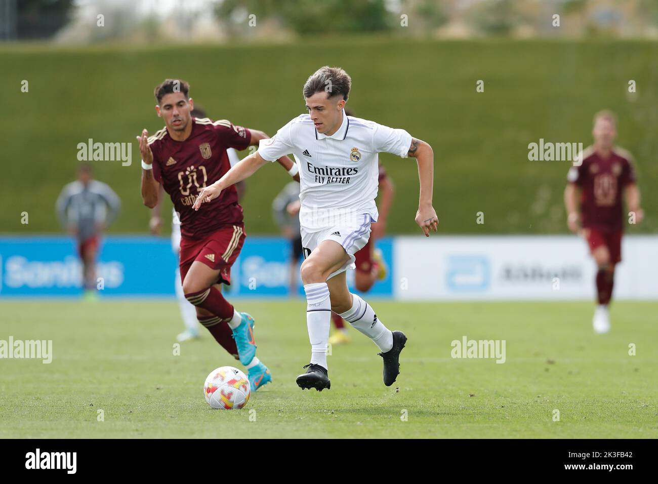Madrid, Spanien. 25. September 2022. Bruno Iglesias (RM Castilla
