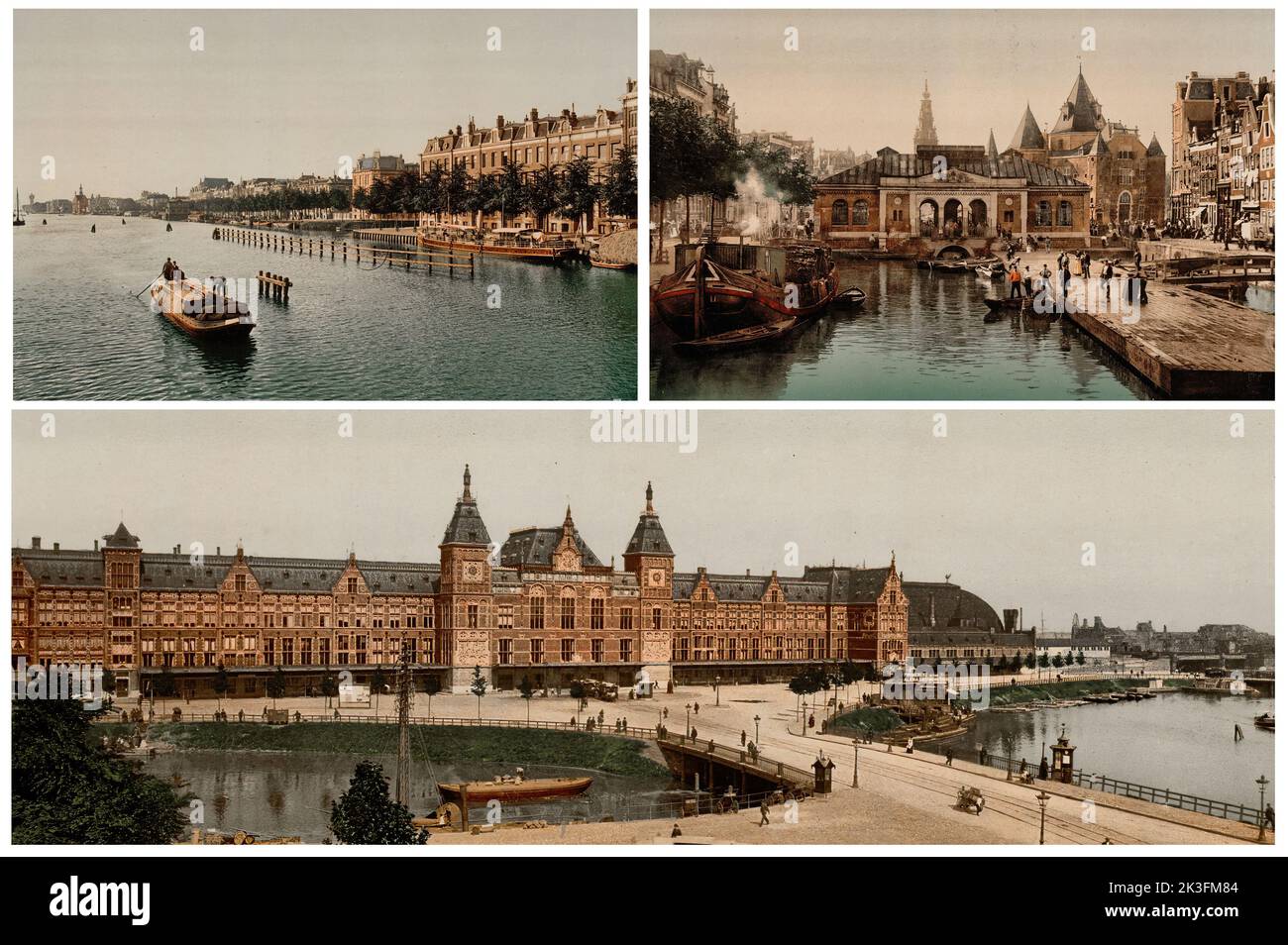 Amsterdam (Holland) Ende 1800s und Anfang 1900s Stockfoto