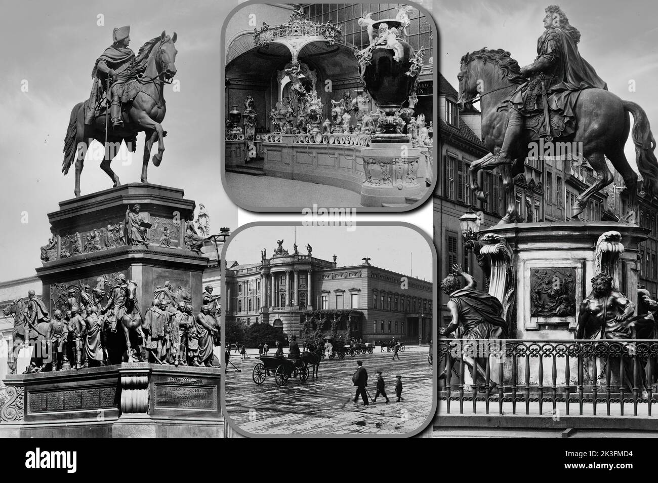 Berlin Ende 1800s und Anfang 1900s Stockfoto