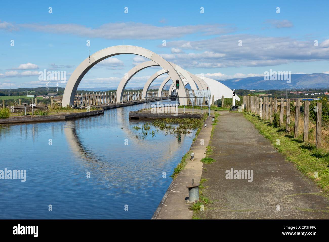 The Falkirk Wheel, Schottland, Großbritannien 2022 Stockfoto