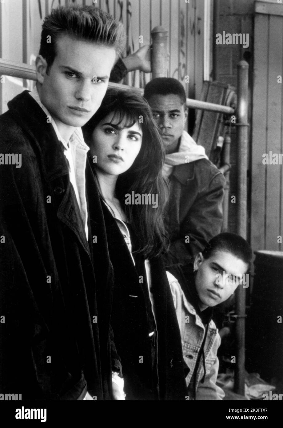 James Marshall, Cara Buono, Cuba Gooding, Jr., Jon Seda, Publicity Portrait for the Film, 'Gladiator', Columbia Picters, 1992 Stockfoto