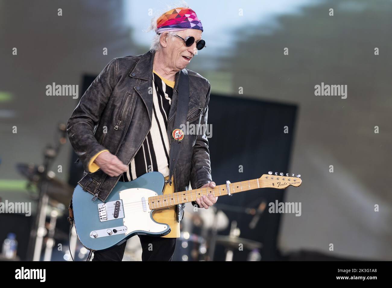 LONDON, ENGLAND: Die Rolling Stones treten auf der Great Oak Stage beim British Summer Time Festival im Hyde Park auf. Mit: Keith Richards wo: London, Großbritannien Wann: 25 Jun 2022 Credit: Neil Lupine/WENN Stockfoto