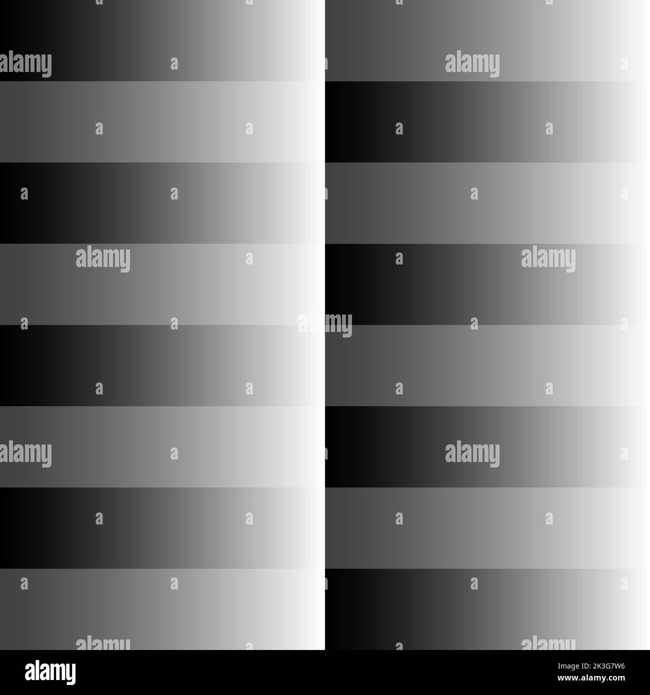 Schwarz-weiße Quadrangle-Gradienten-Muster zur Dekoration auf Fliesen in Innenarchitektur-Wand Stock Vektor