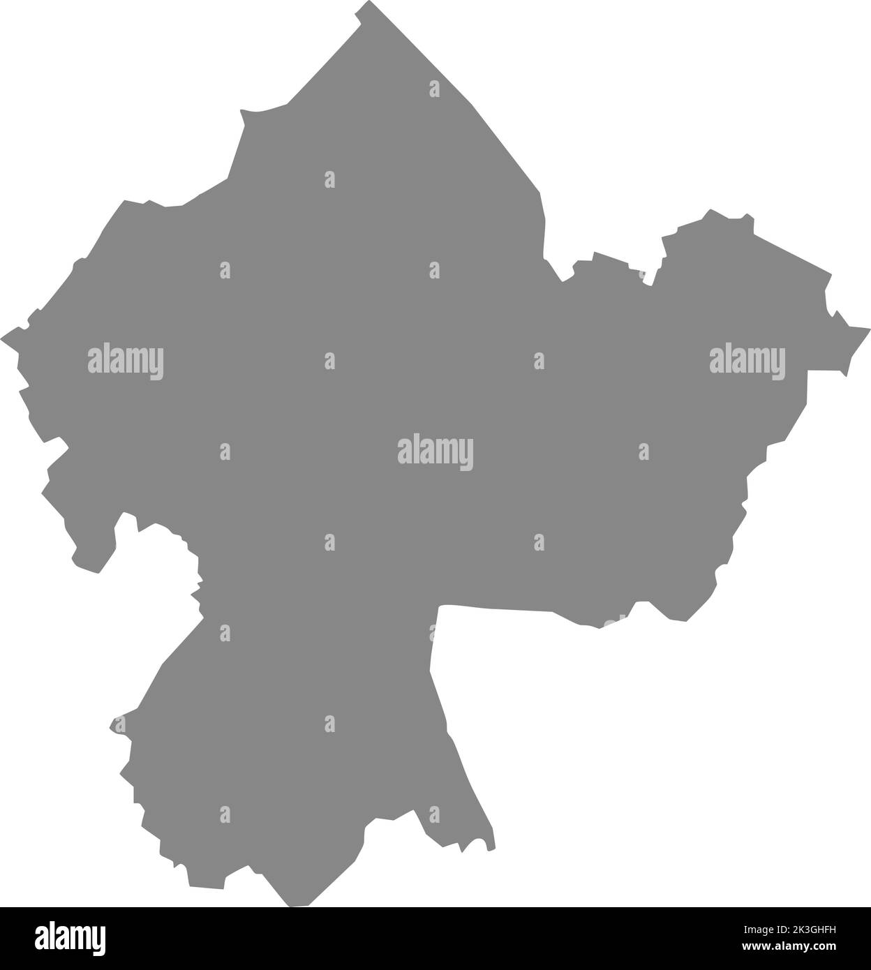 Graue Karte von KOBLENZ, DEUTSCHLAND Stock Vektor