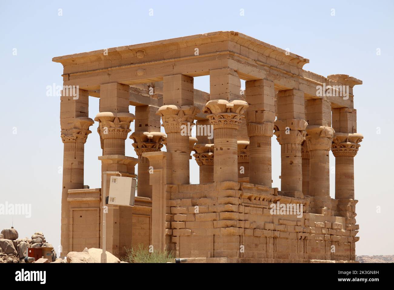 Trajans Kiosk im Philae-Tempel, Assuan Stockfoto