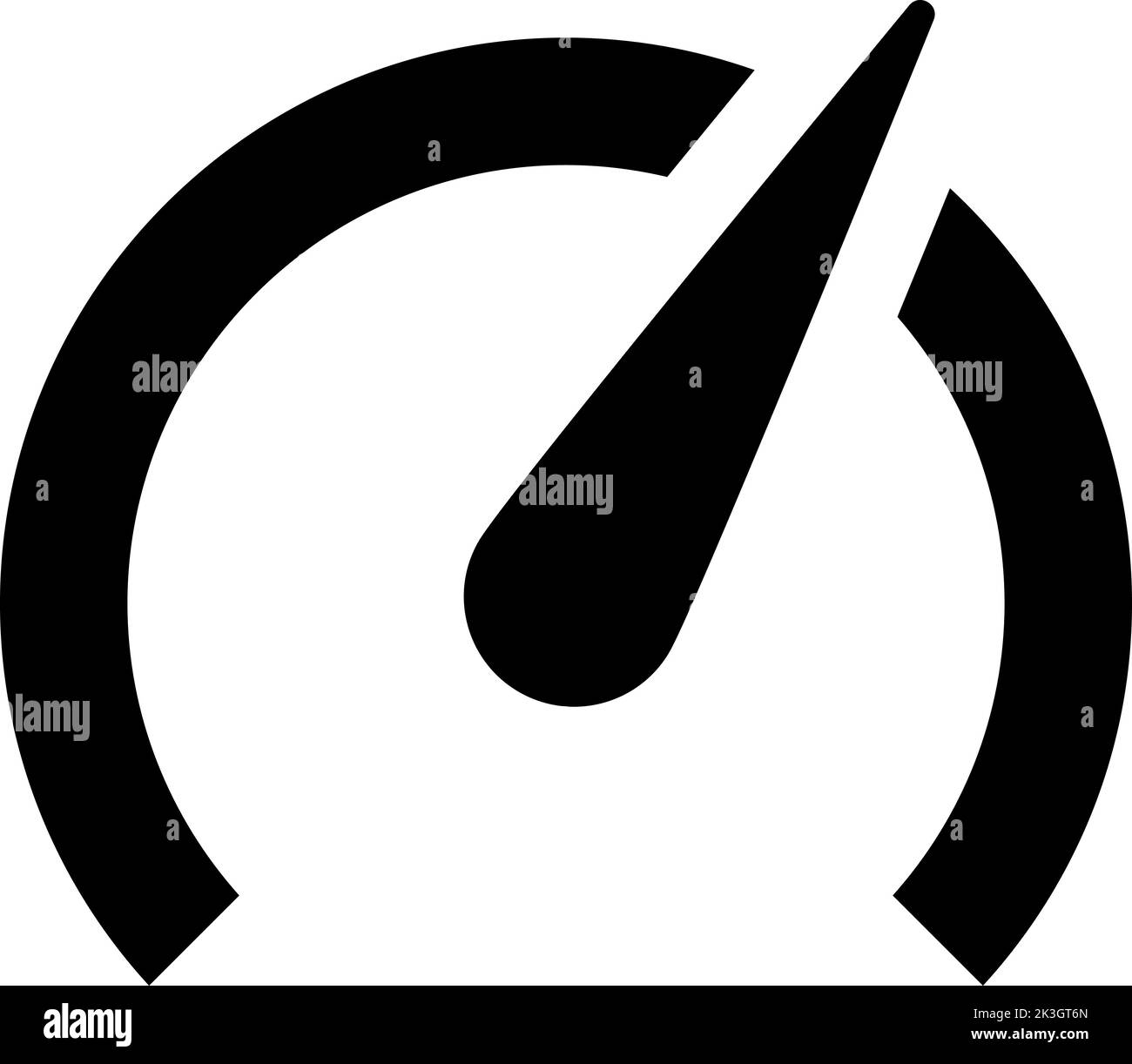 Vector schwarzes Symbol Tachometer Kilometerzähler mit Pfeil für Armaturenbrett-Anzeigen. Tachometeranzeige. Niedrige, mittlere, hohe und Risikostufen. Angst vor Bitcoin Stock Vektor