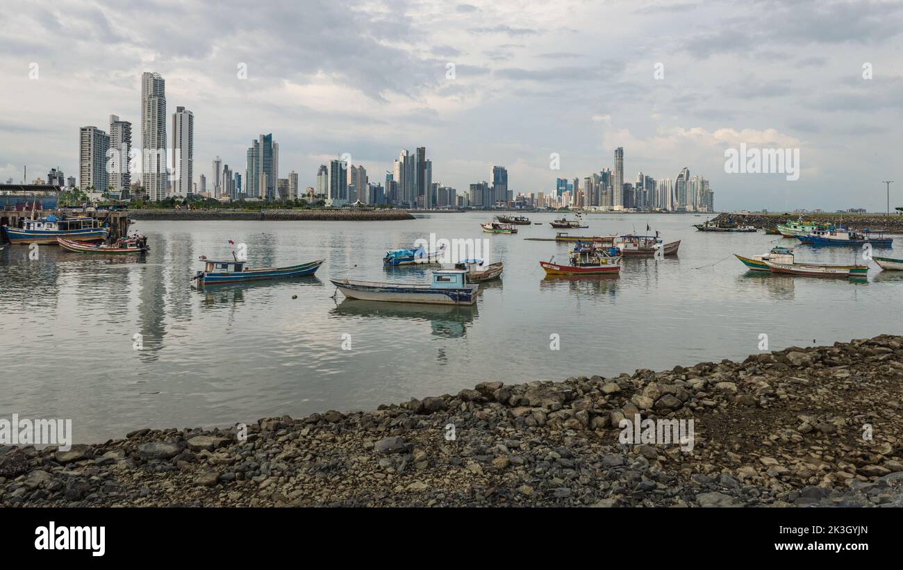 Panama-Stadt-Panorama Stockfoto
