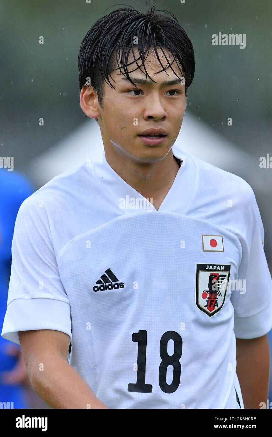 Castel Di Sangro, Abruzzen. 26. September 2022. Koki Saito aus Japan während des Freundschaftsspiel U21 Italien-Japan Teofilo Patini Stadion in Castel di Sangro, Italien, 26.. September 2022 Fotografo01 Quelle: Independent Photo Agency/Alamy Live News Stockfoto