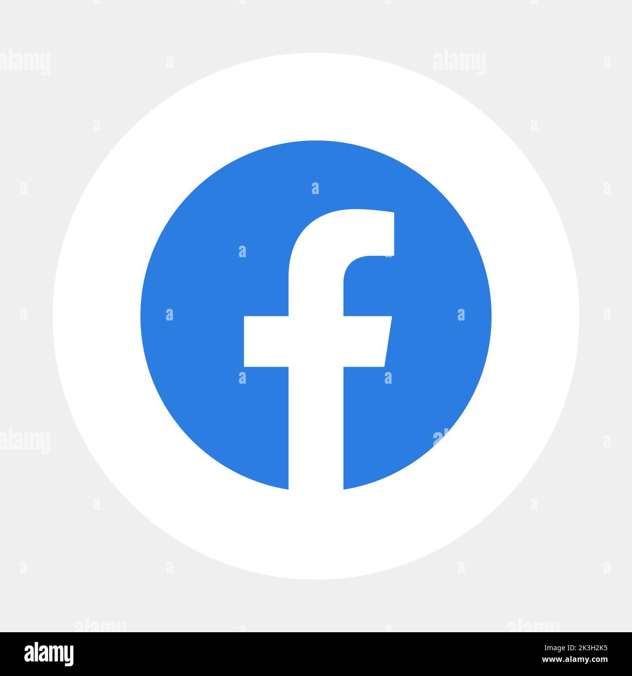 Facebook-Symbol für Anwendungen in sozialen Medien Stock Vektor