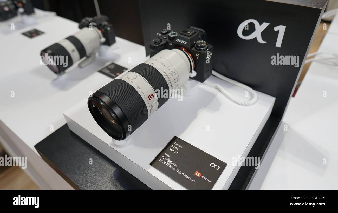 Sony Mirrorless Camera – The Photography Show, NEC, Birmingham Stockfoto