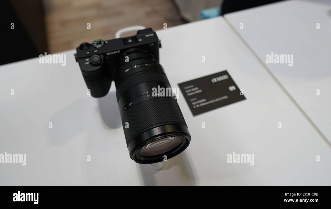 Sony Mirrorless Camera – The Photography Show, NEC, Birmingham Stockfoto