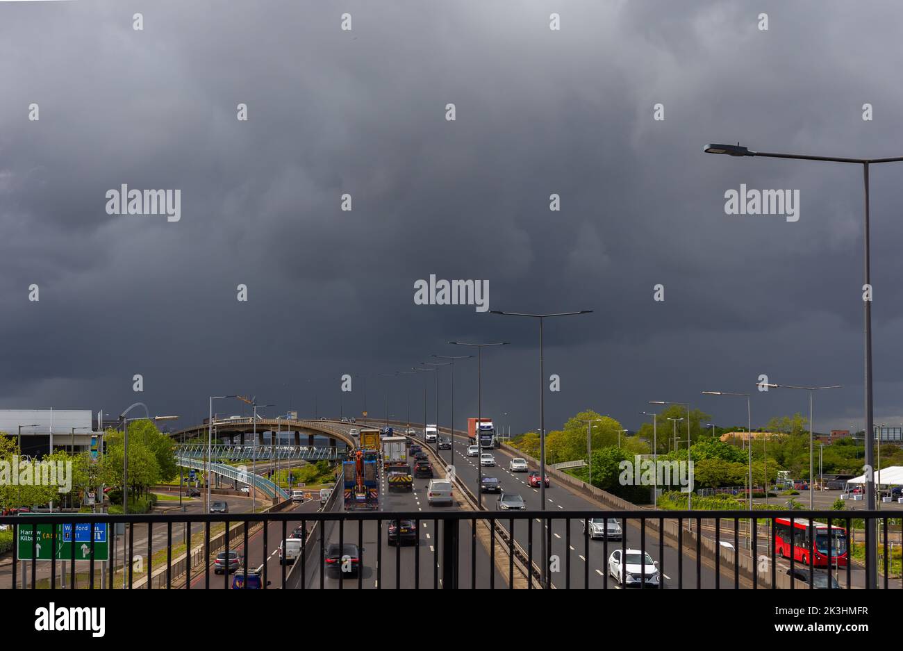 Vier Notradfahrer Stockfoto