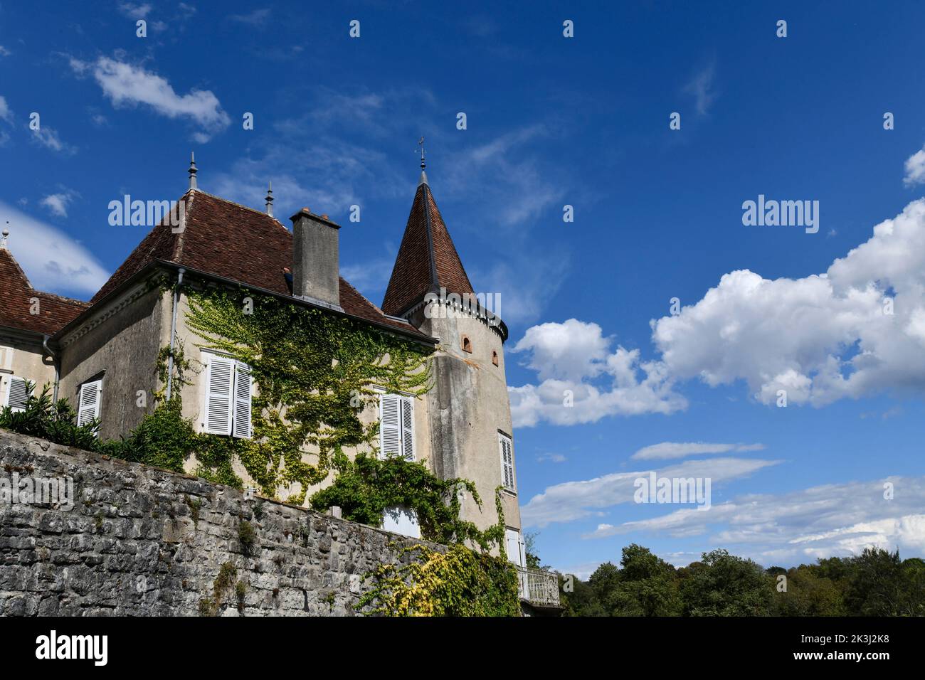 Traditionelles Haus in der französischen Südfrankreich Stockfoto