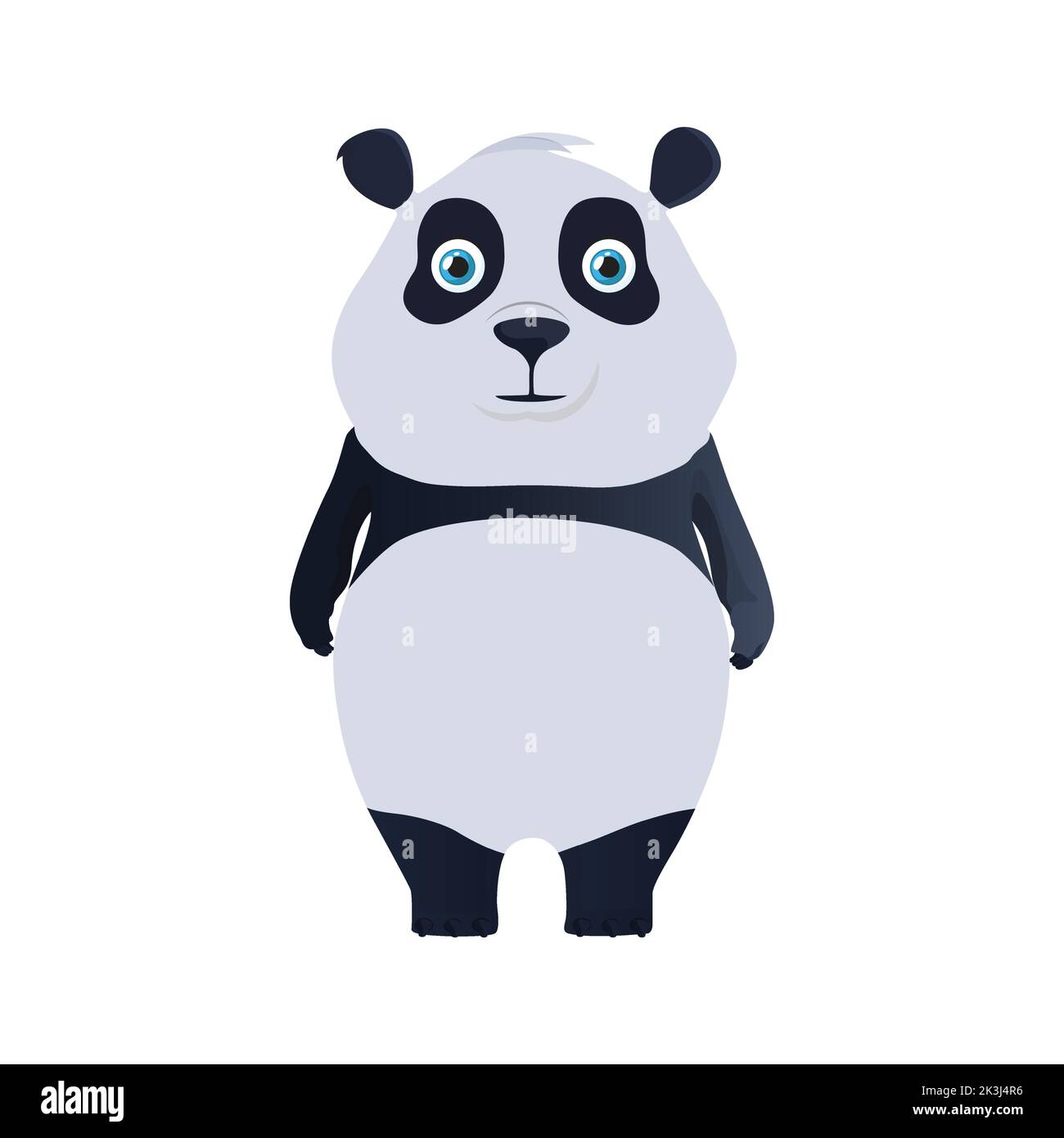 Niedlicher Panda, Panda Tierfiguren Vektor-Set. Pandas tragen Charakter mit niedlichen Ausdruck Stock Vektor