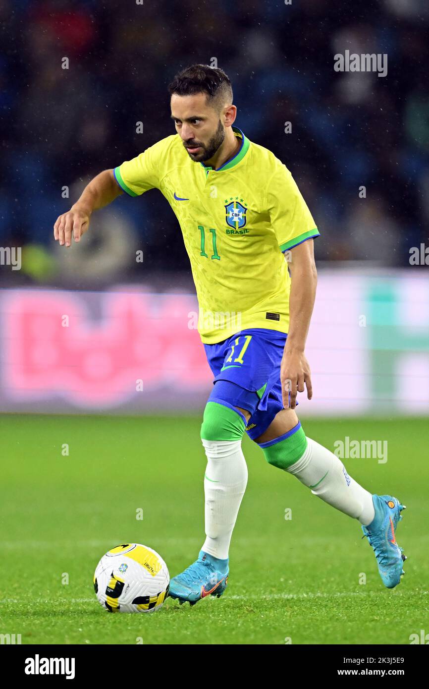 LE HAVRE - Everton Ribeiro aus Brasilien beim Internationalen Freundschaftsspiel zwischen Brasilien und Ghana am 23. September 2022 im Stade Oceane in Le Havre, Frankreich. ANP | Dutch Height | Gerrit van Keulen Stockfoto