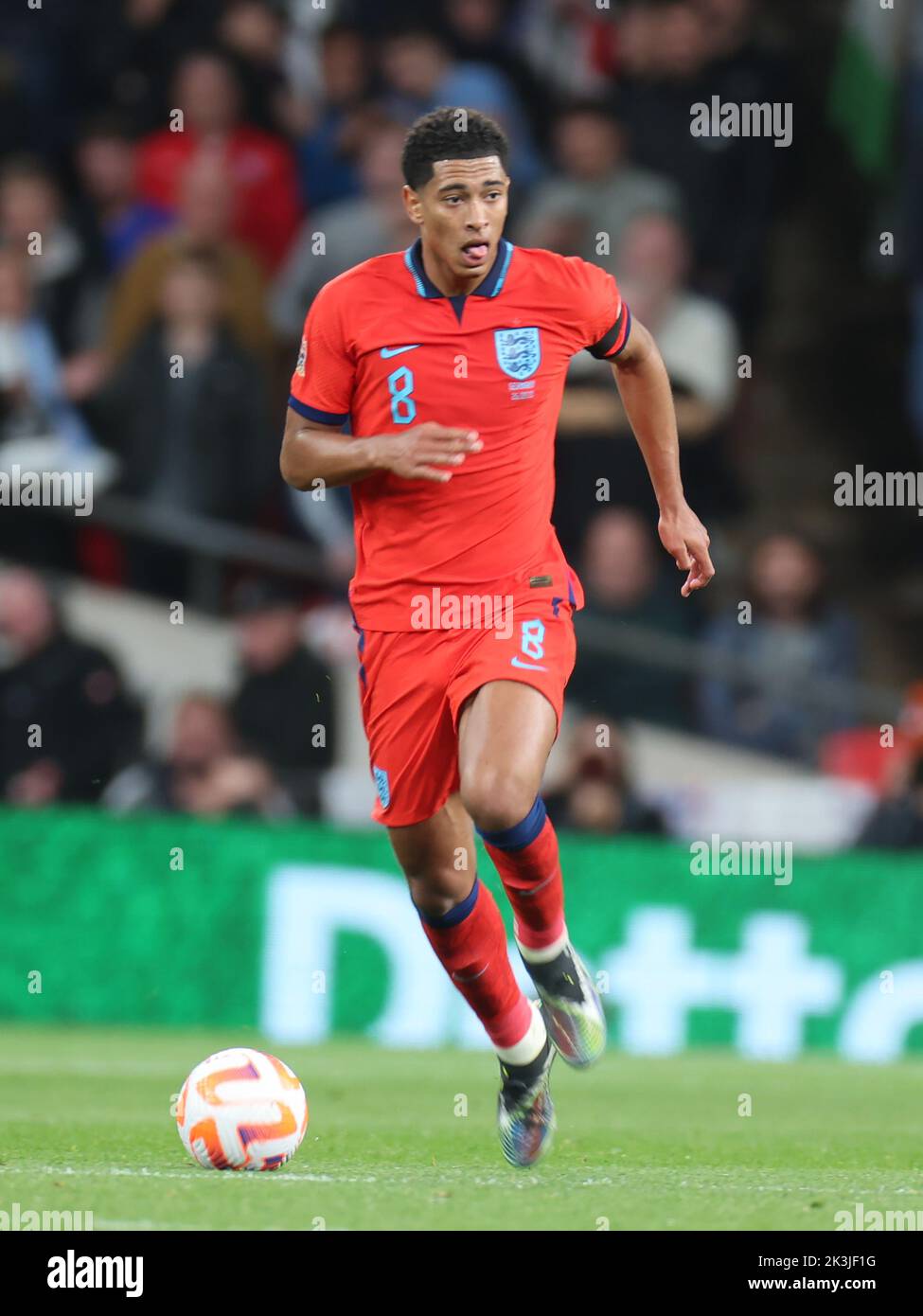LONDON ENGLAND - SEPTEMBER 26 : Jude Bellingham (Borussia Dortmund) aus England während der UEFA Nations League - Gruppe A3 Spiel zwischen England gegen Ger Stockfoto