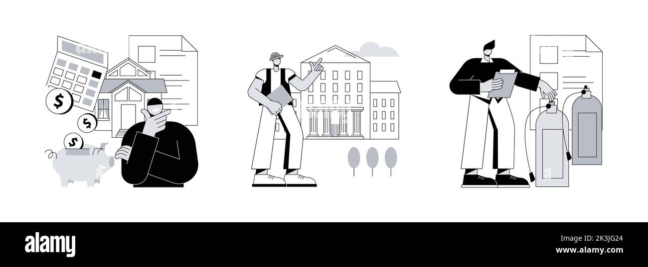 Business Idea abstraktes Konzept Vektor Illustration Set. Internationales Geschäft, Startup-Hub, Business-Trend-Analyse, Unternehmer, IT-Innovation, Partnerschaft, Startup Inkubator abstrakte Metapher. Stock Vektor