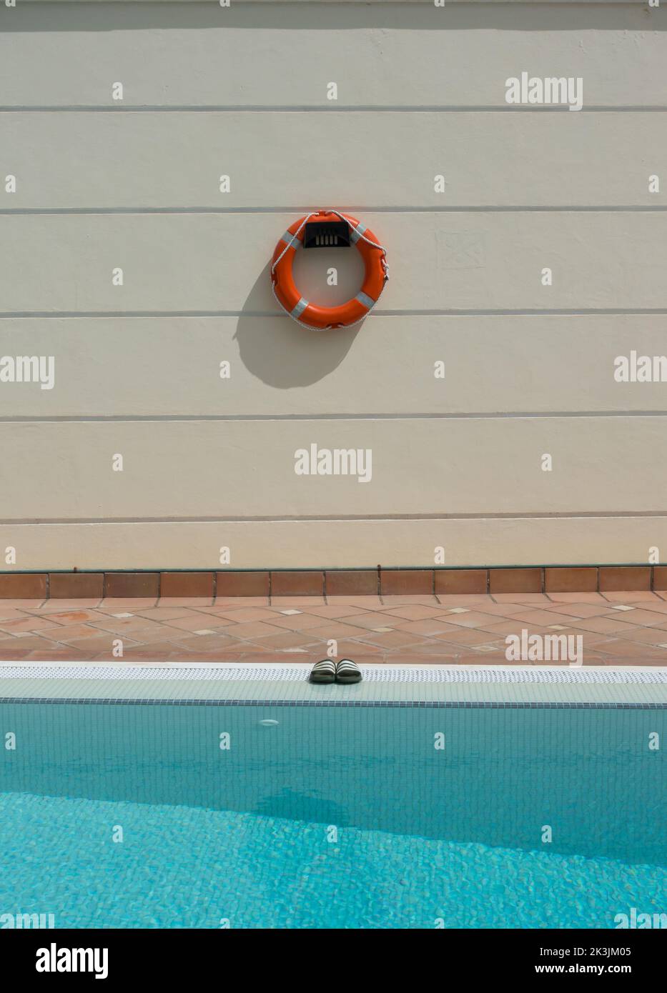 Schwimmbadszenen auf Teneriffa, Spanien Stockfoto