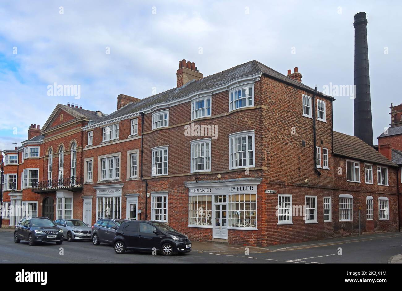 Samuel Smiths, Old Brewery & Deli, 3 High Street, Tadcaster, North Yorkshire, England UK, LS24 9AP Stockfoto