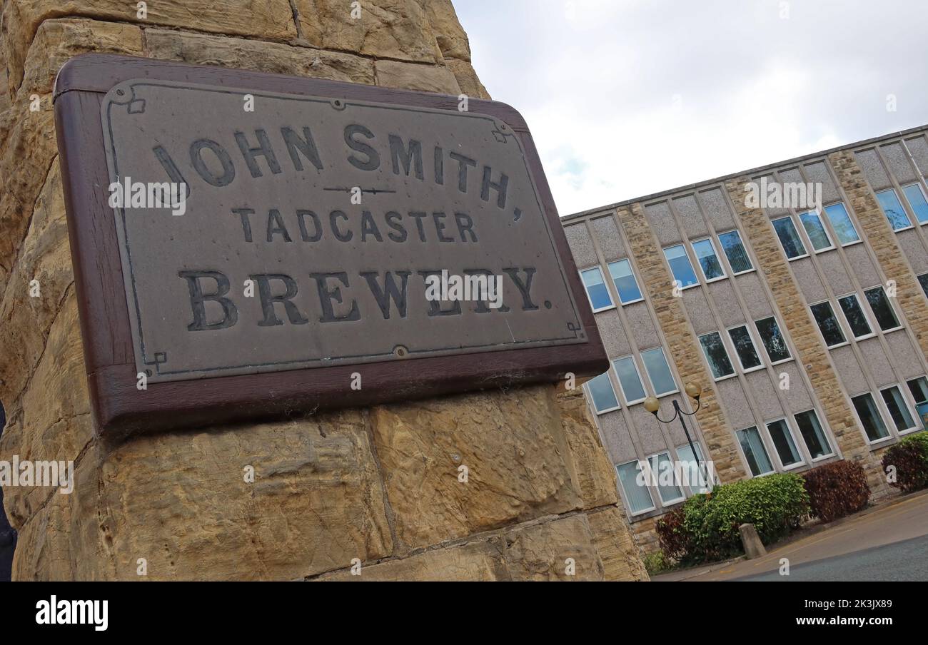 John Smiths, Tadcaster Brewery, High Street, Tadcaster, North Yorkshire, ENGLAND, GROSSBRITANNIEN, LS24 9SA Stockfoto