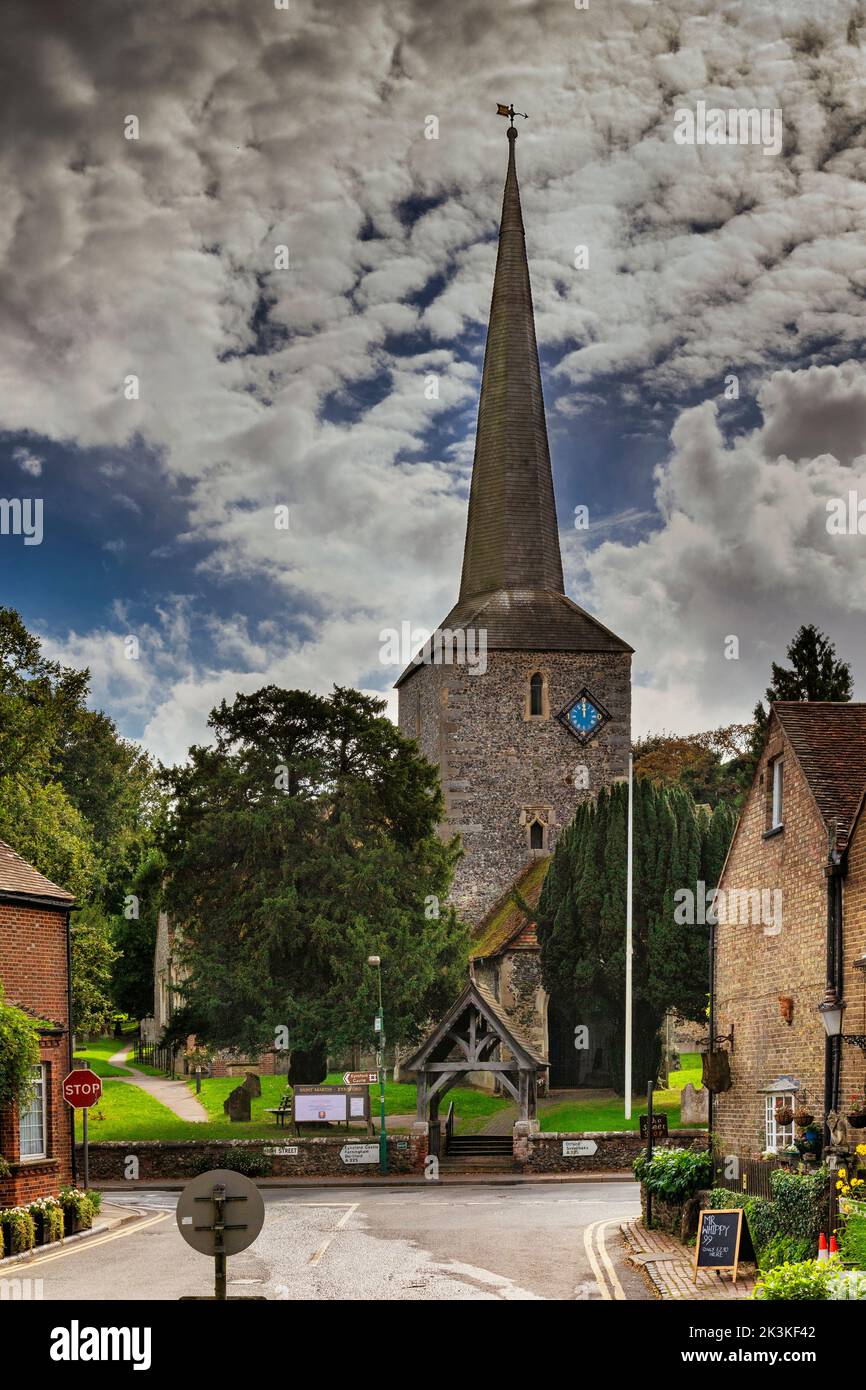 Eynsford, ein Dorf und eine zivile Gemeinde in der Poststadt Dartford, Kent, England. Stockfoto