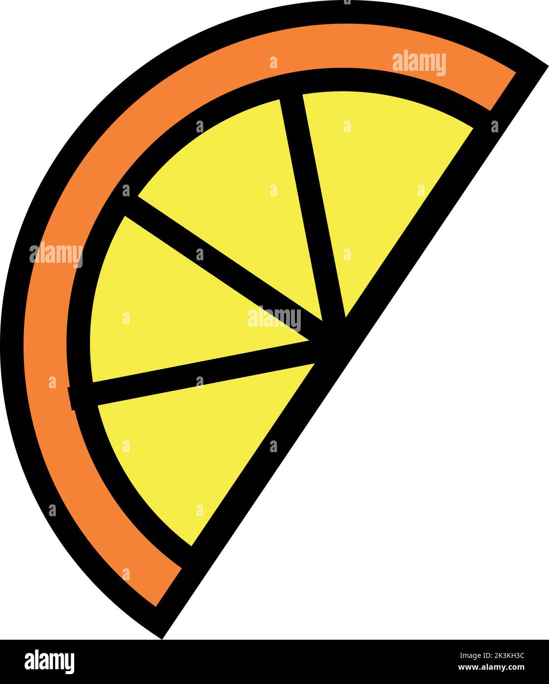 Einfaches orangefarbenes Symbol. Vektorgrafik Stock Vektor