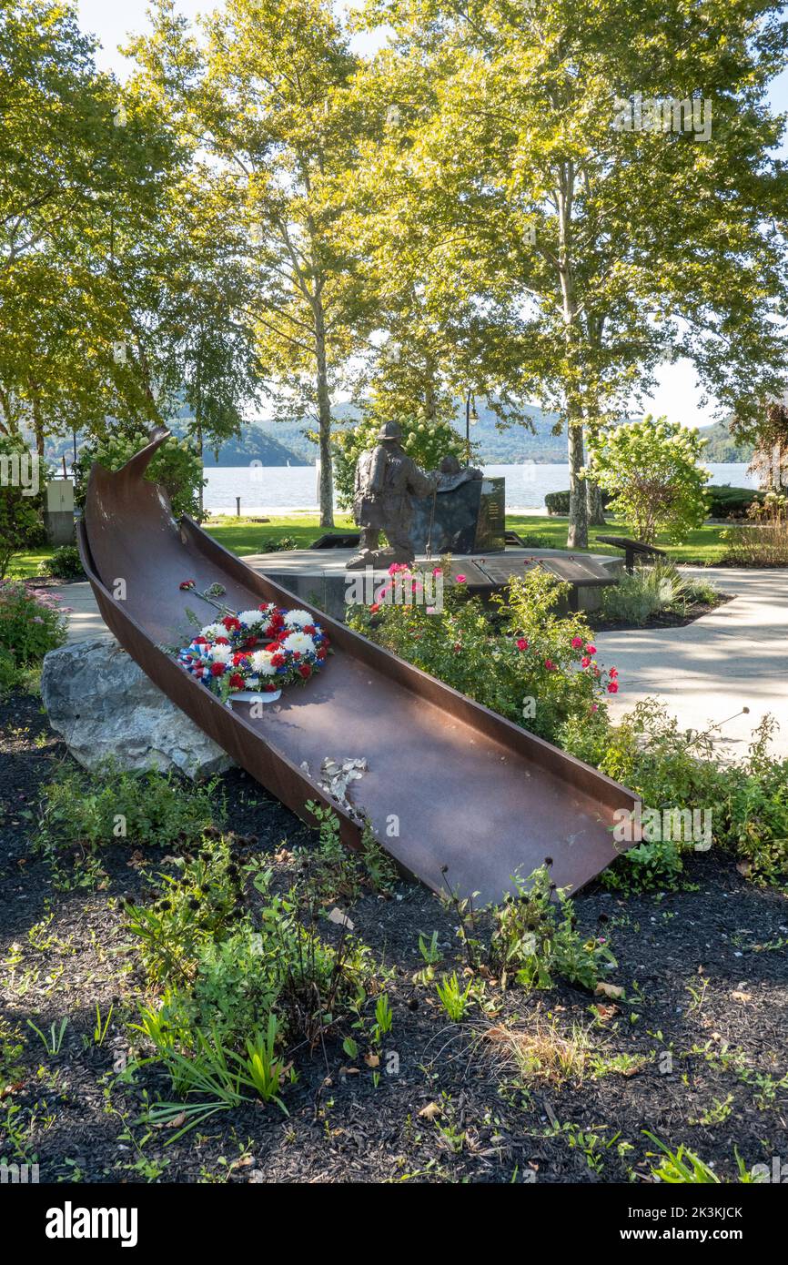 Feuerwehrmann's 9/11 Memorial in Peekskill, New York, USA 2022 Stockfoto
