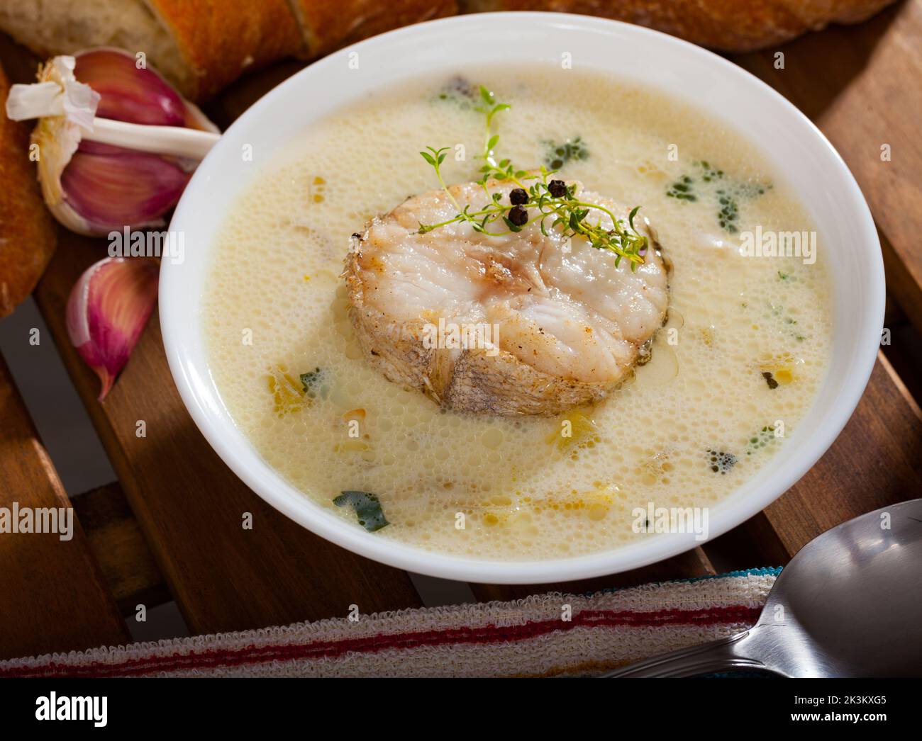 Schottische Cullen-Skinksuppe Stockfoto