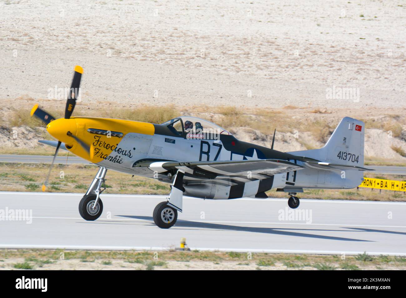 North American P-51 MUSTANG wilden Frankie Display SHG AIRSHOW 2022 Stockfoto