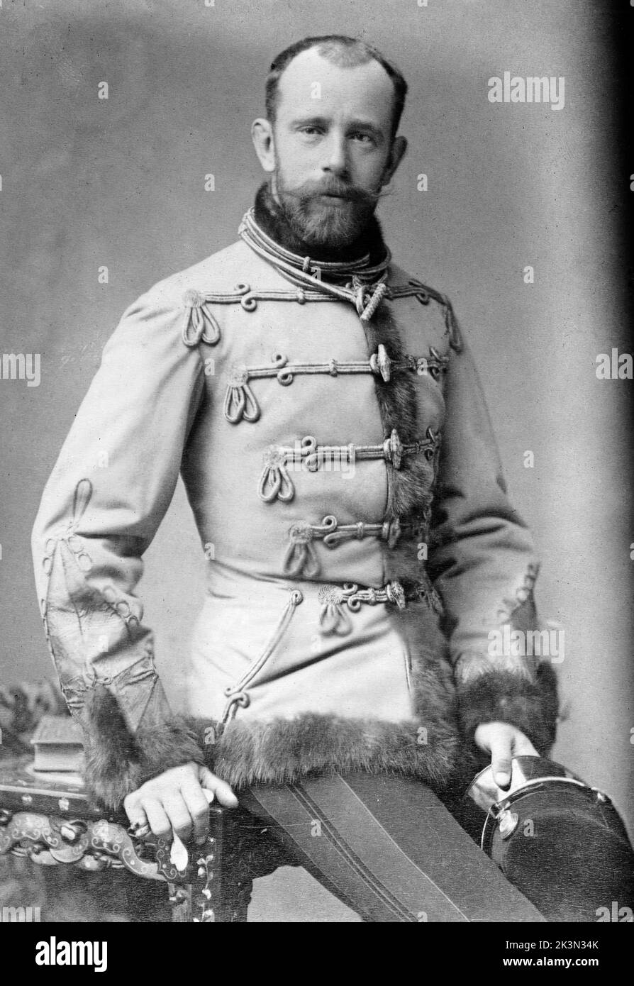 Kronprinz Rudolph, Rudolf, Kronprinz von Österreich (Rudolf Franz Karl Josef; 1858 – 1889) Stockfoto