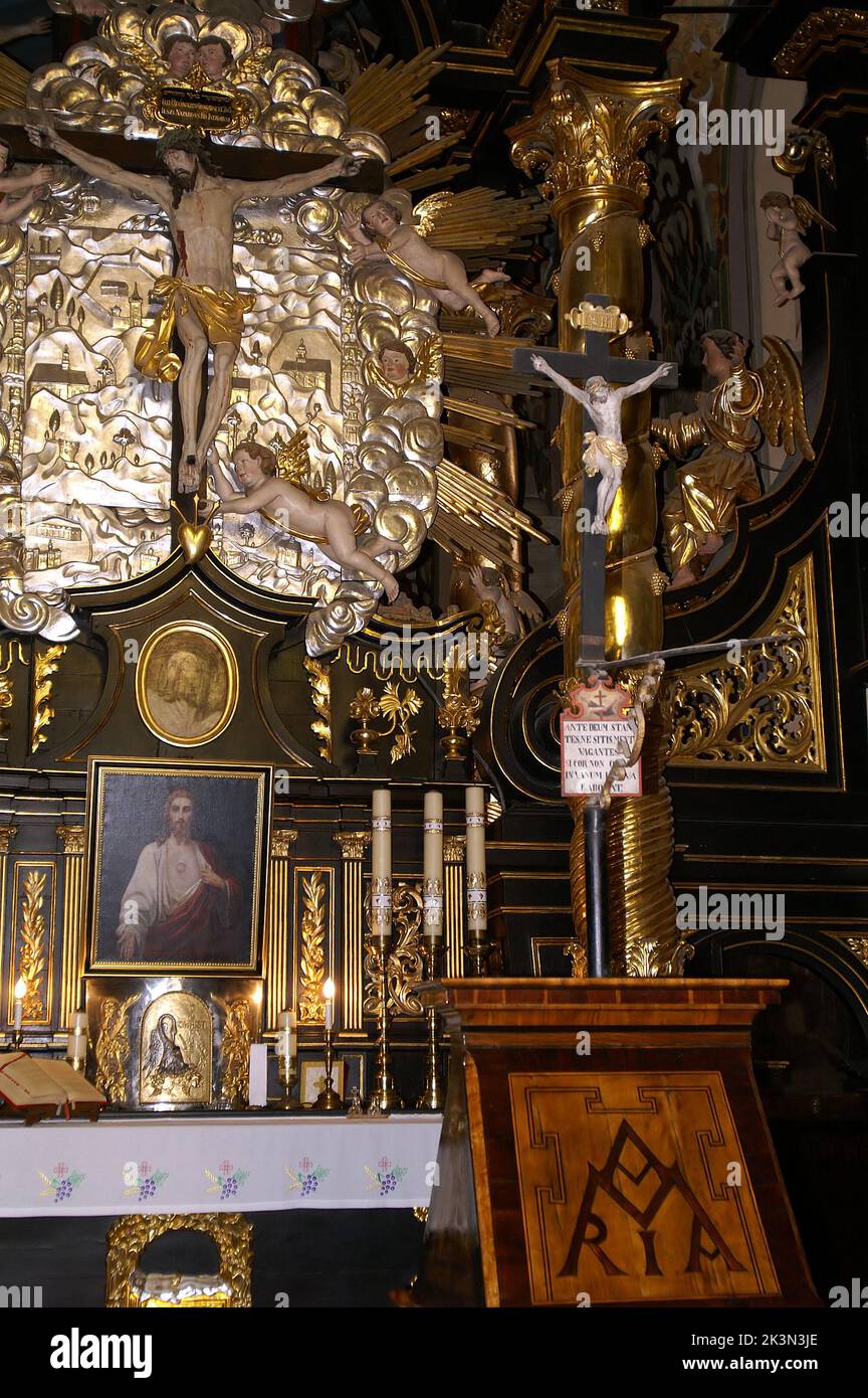 Kalwaria Zebrzydowska, Kleinpolen, Polen, Polska, Kloster und Basilika unserer Lieben Frau von den Engeln; Klasztor Bazylika Matki Bożej Anielskiej Stockfoto