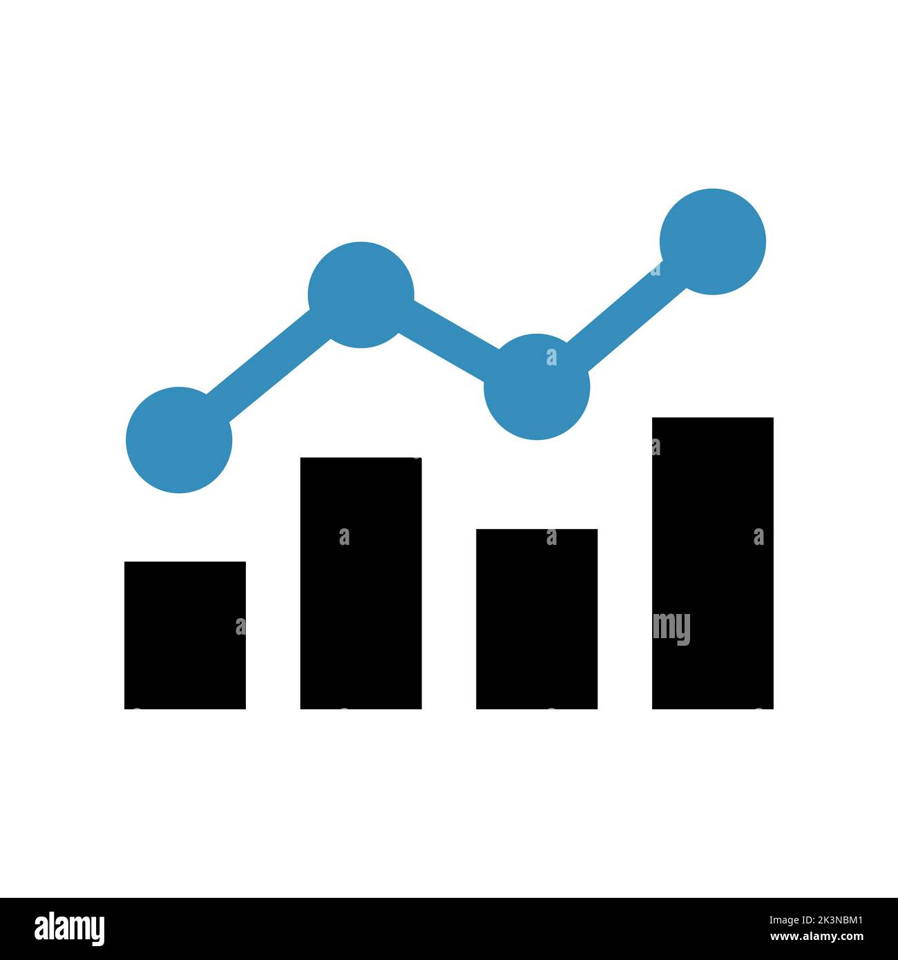 Diagrammsymbol. Finanzstatistik - Diagramm Stock Vektor