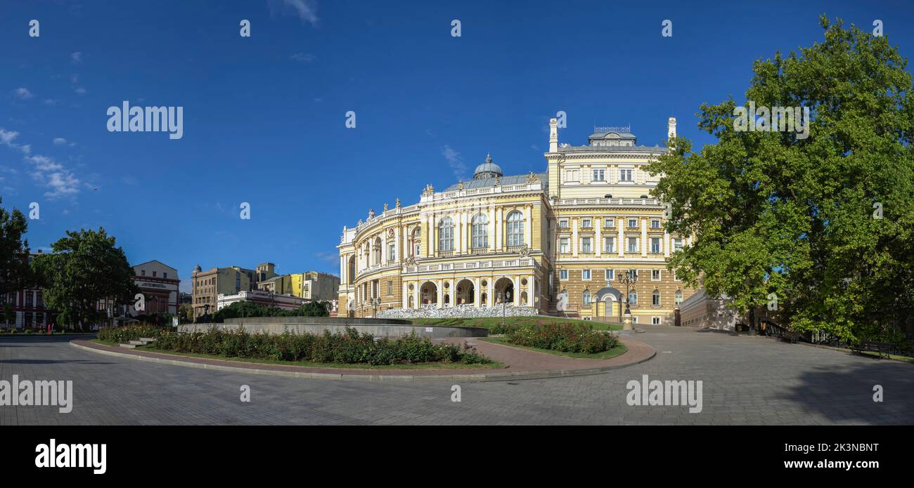 Theaterplatz in Odessa, Ukraine Stockfoto
