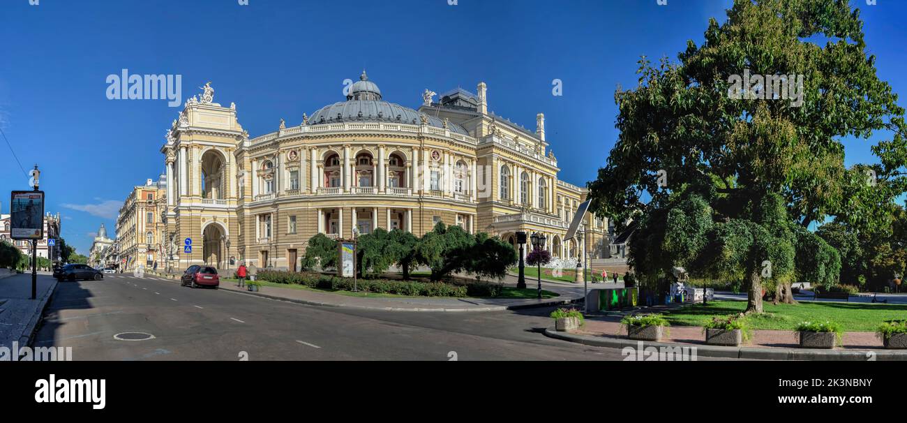 Theaterplatz in Odessa, Ukraine Stockfoto