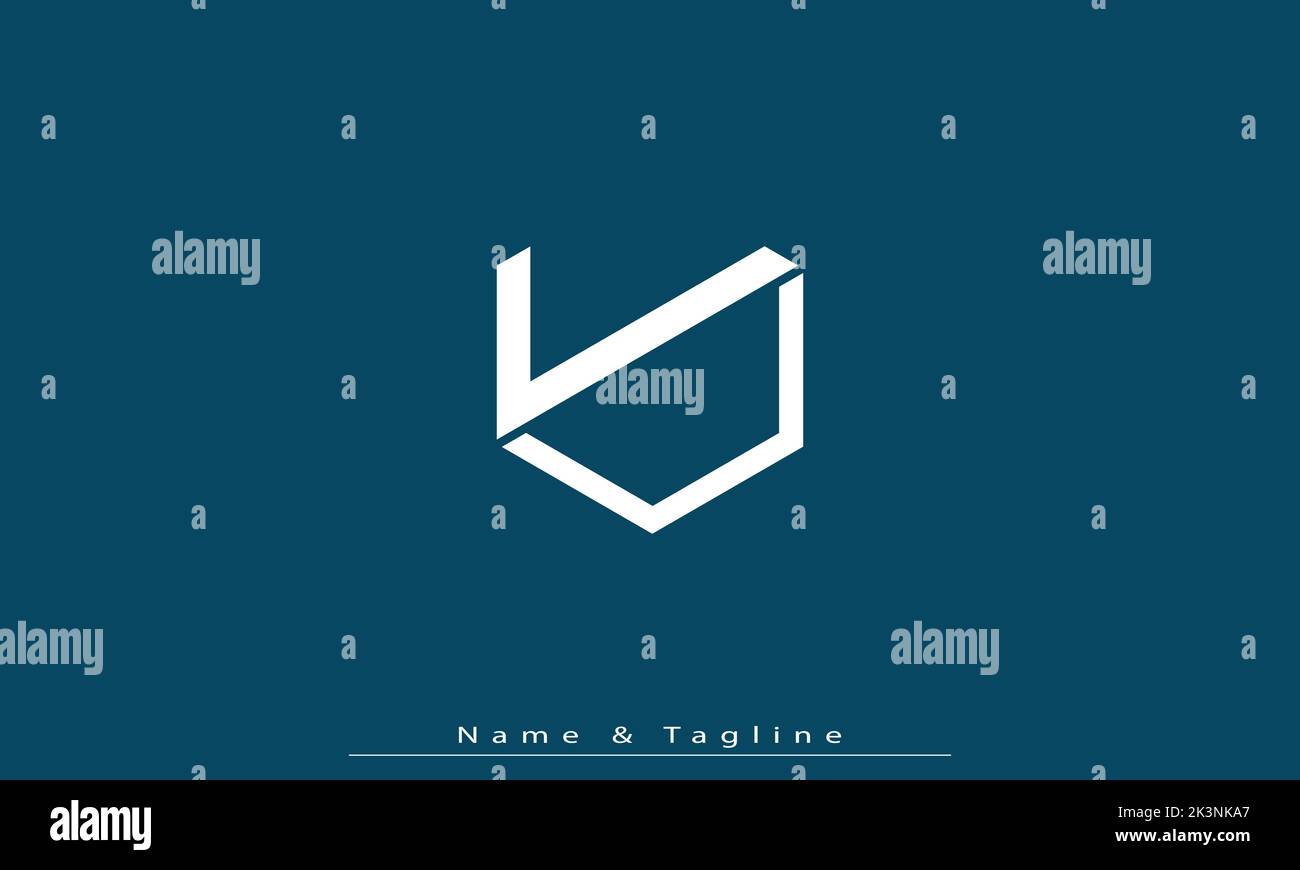 Buchstaben Buchstaben Initialen Monogramm Logo LU , UL Stock Vektor