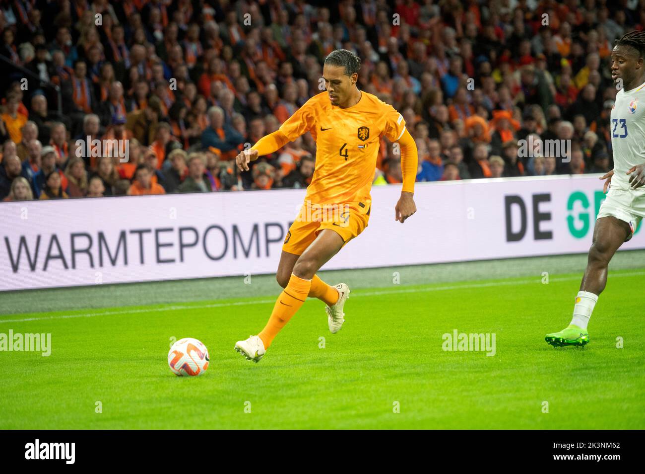 Virgil van Dijk aus den Niederlanden während des UEFA Nations League-Spiels zwischen den Niederlanden und Belgien in der Johan Cruijff Arena am 25. September 2022 in Amsterdam, Niederlande Credit: SCS/Richard Wareham/AFLO/Alamy Live News Stockfoto