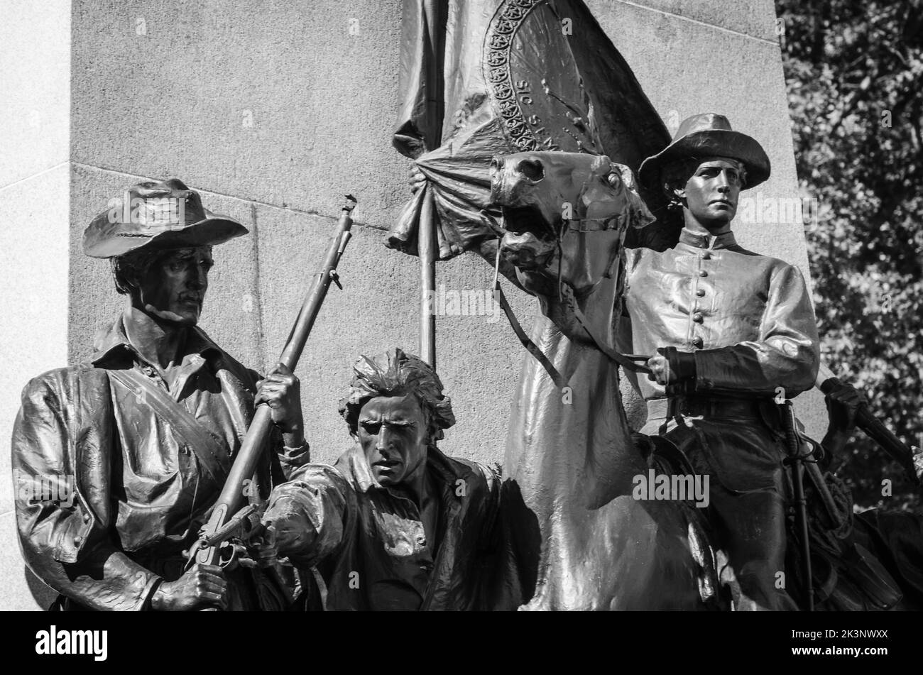 Die Schlachtfelder und Gedenkstätten des Gettysburg National Military Park in Maryland, USA Stockfoto