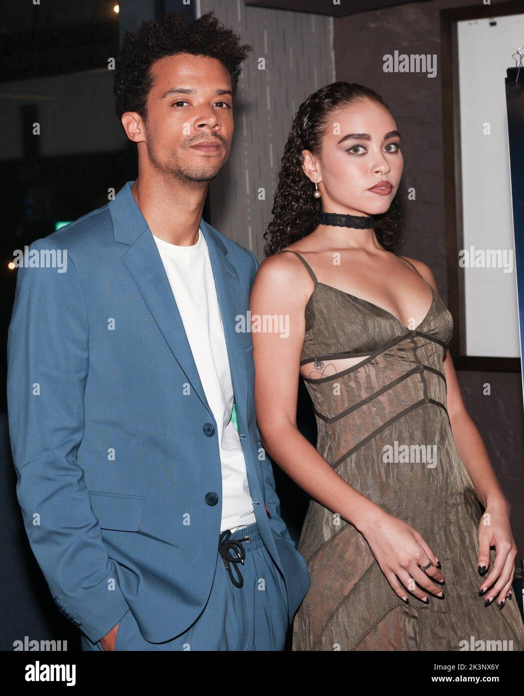 New York, NY, USA. 27. September 2022. Jacob Anderson, Bailey Bass bei der Ankunft für AMC ANNE REIS'S INTERVIEW MIT DER VAMPIRE Series Premiere, IFC Center, New York, NY 27. September 2022. Kredit: CJ Rivera/Everett Collection/Alamy Live Nachrichten Stockfoto