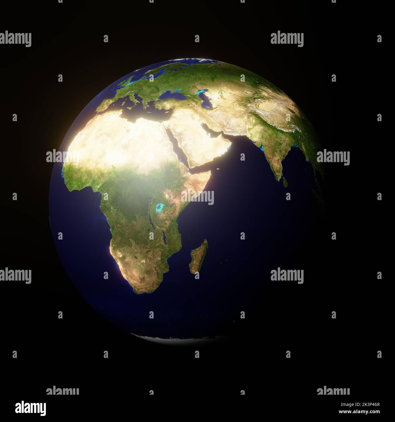 Globe Earth 3D Illustration Stock image Earth Map Satellite View Stockfoto