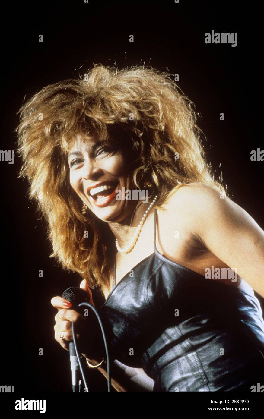 Tina Turner. In Amerika geborene Schweizer Sängerin und Schauspielerin, geboren im november 26 1939. Im Bild beim Auftritt in Stockholm Schweden im Jahr 1980s. Stockfoto