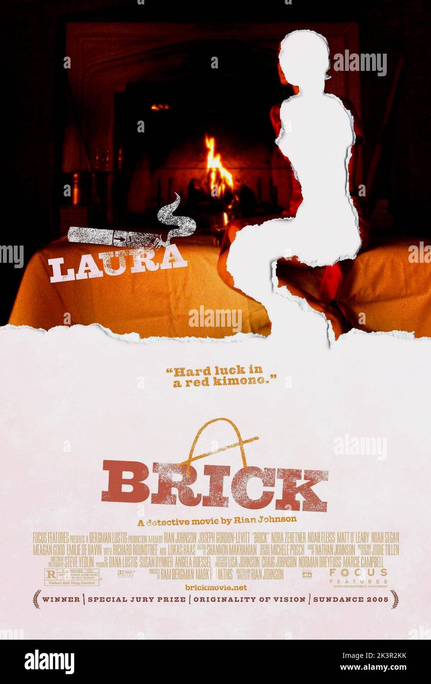 Filmplakat Film: Brick (2005) Regie: Rian Johnson 06 September 2005 **WARNUNG** Dieses Foto ist nur für den redaktionellen Gebrauch bestimmt und unterliegt dem Copyright von FOCUS FEATURES und/oder dem Fotografen, der von der Film- oder Produktionsfirma beauftragt wurde und kann nur von Publikationen im Zusammenhang mit der Bewerbung des oben genannten Films reproduziert werden. Eine obligatorische Gutschrift für DIE FOKUSSIERUNG VON FUNKTIONEN ist erforderlich. Der Fotograf sollte auch bei Bekanntwerden des Fotos gutgeschrieben werden. Ohne schriftliche Genehmigung der Film Company kann keine kommerzielle Nutzung gewährt werden. Stockfoto
