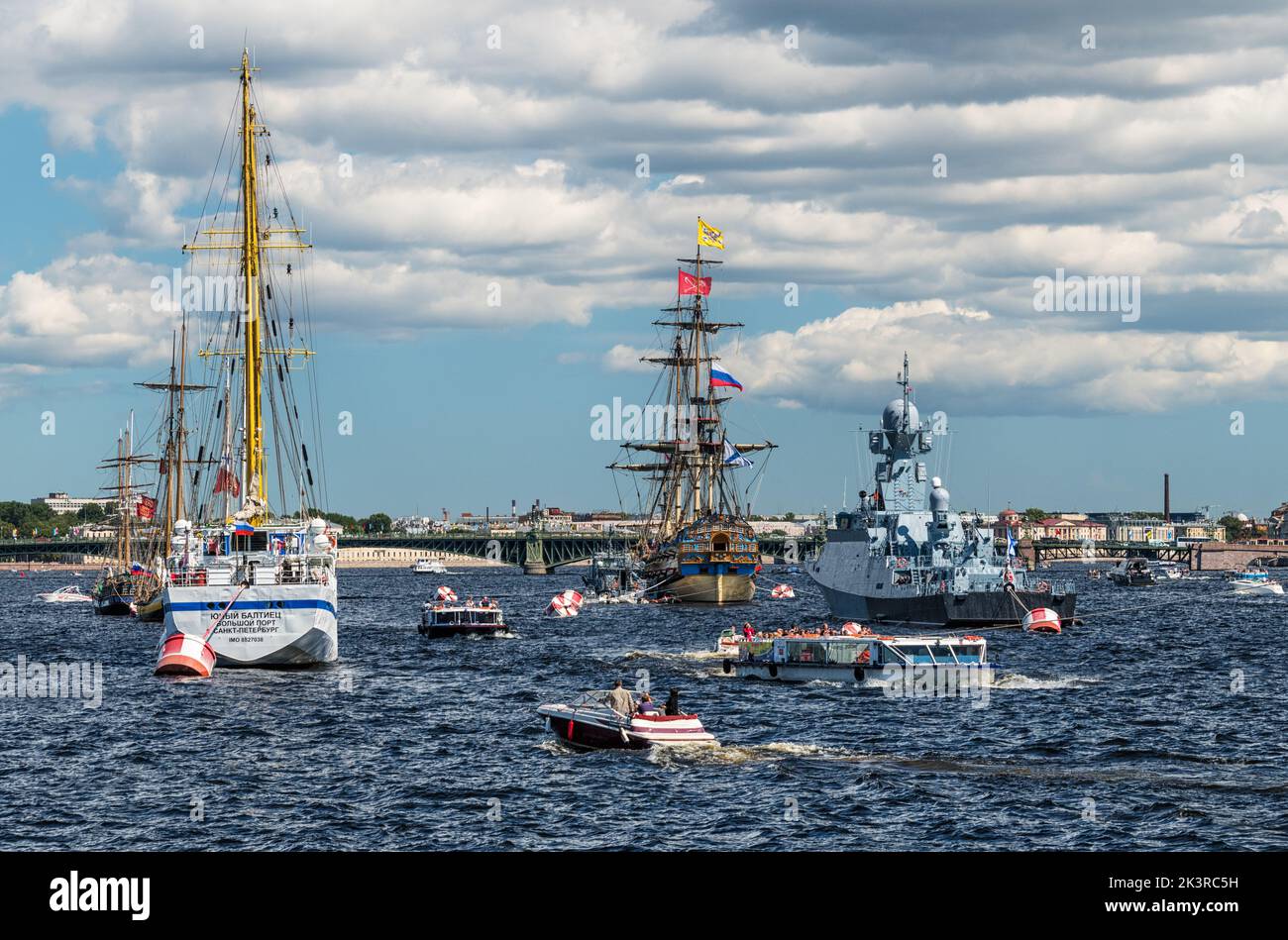 Navy Day Feiern, Sankt Petersburg, Russland Stockfoto