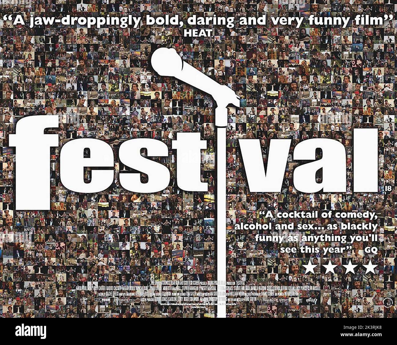 Film Poster Film: Festival (2005) Regie: Annie Griffin 15 July 2005 **WARNUNG** Dieses Foto ist nur für den redaktionellen Gebrauch bestimmt und unterliegt dem Copyright von FILMFOUR und/oder des Fotografen, der von der Film- oder Produktionsfirma beauftragt wurde und darf nur von Publikationen im Zusammenhang mit der Bewerbung des oben genannten Films reproduziert werden. Eine obligatorische Gutschrift an FILMFOUR ist erforderlich. Der Fotograf sollte auch bei Bekanntwerden des Fotos gutgeschrieben werden. Ohne schriftliche Genehmigung der Film Company kann keine kommerzielle Nutzung gewährt werden. Stockfoto