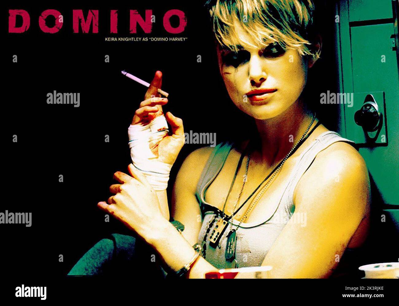 Keira Knightley Poster Film: Domino (USA/UK/FR 2005) Regie: Tony Scott 25. September 2005 **WARNUNG** Dieses Foto ist nur für redaktionelle Zwecke bestimmt und unterliegt dem Copyright von SCOTT FREE PROD. Und/oder des Fotografen, der von der Film- oder Produktionsfirma beauftragt wurde und nur durch Publikationen im Zusammenhang mit der Bewerbung des oben genannten Films reproduziert werden kann. Eine obligatorische Gutschrift an SCOTT FREE PROD. Ist erforderlich. Der Fotograf sollte auch bei Bekanntwerden des Fotos gutgeschrieben werden. Ohne schriftliche Genehmigung der Film Company kann keine kommerzielle Nutzung gewährt werden. Stockfoto
