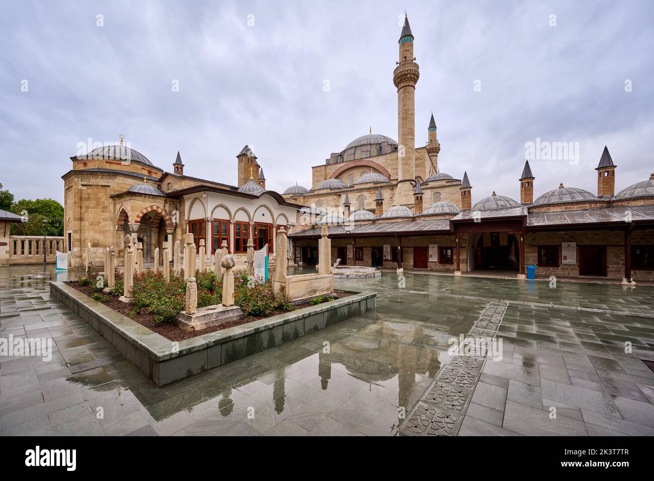 Mausoleum und Museum von Mevlana Rumi, Hazreti Mevlana, Konya, Türkei Stockfoto