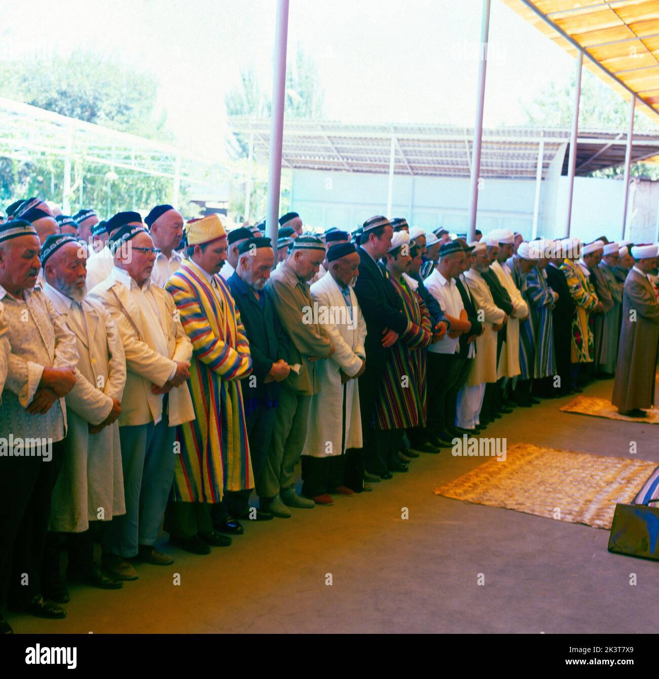 Taschkent Usbekistan Muslime beten In der Moschee Stockfoto