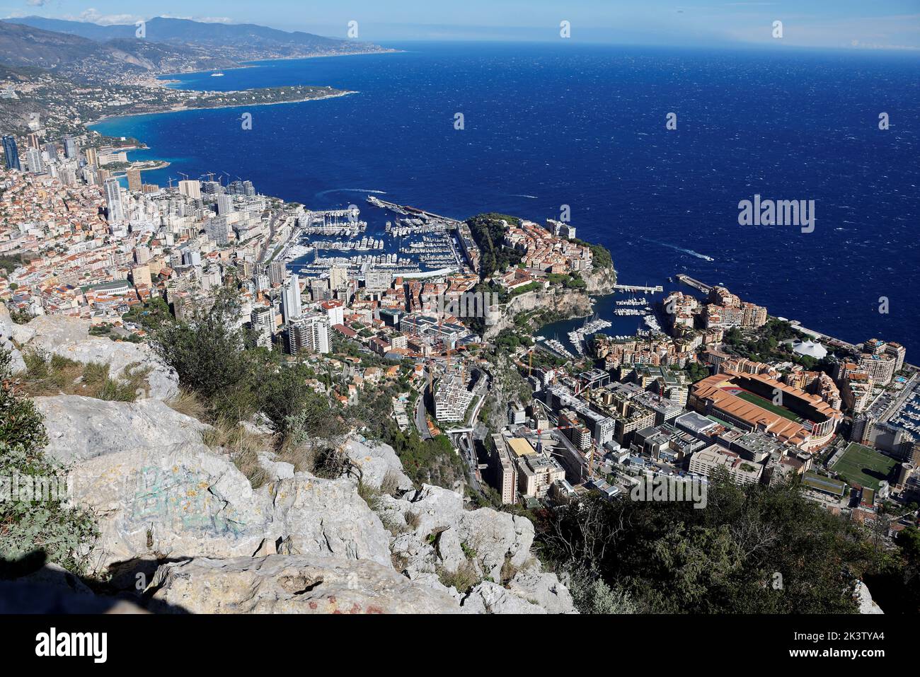 Eine allgemeine Ansicht zeigt das Fürstentum Monaco, 28. September 2022. REUTERS/Eric Gaillard Stockfoto