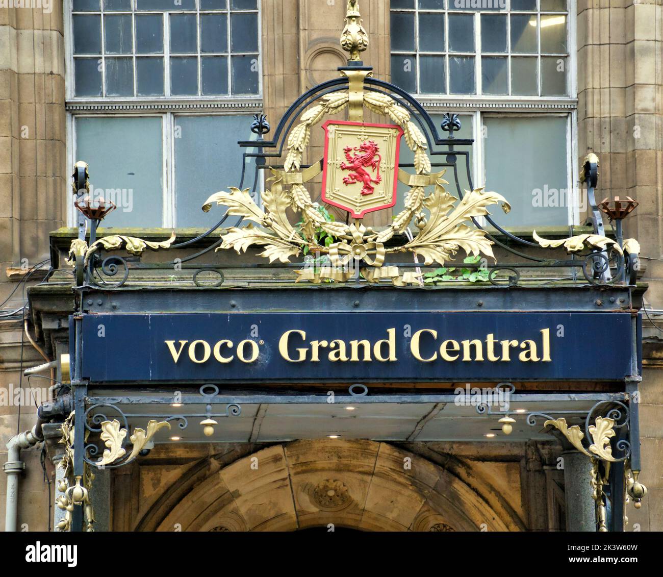 voco Grand Central Hotel im Hauptbahnhof Glasgow, Schottland, Großbritannien Stockfoto